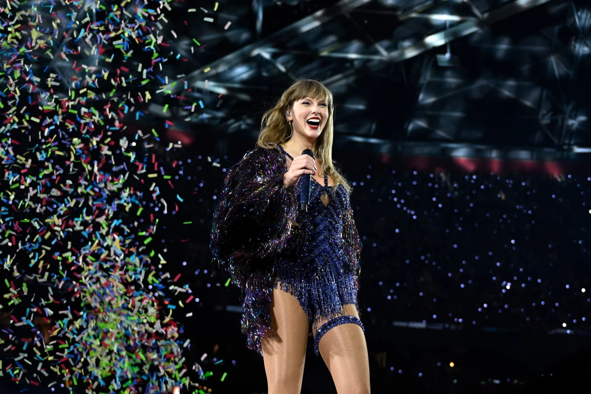 Taylor Swift, pictured performing at Amsterdam's Johan Cruijff Arena in July, wrapped up her Eras Tour after 21 months and five continents.