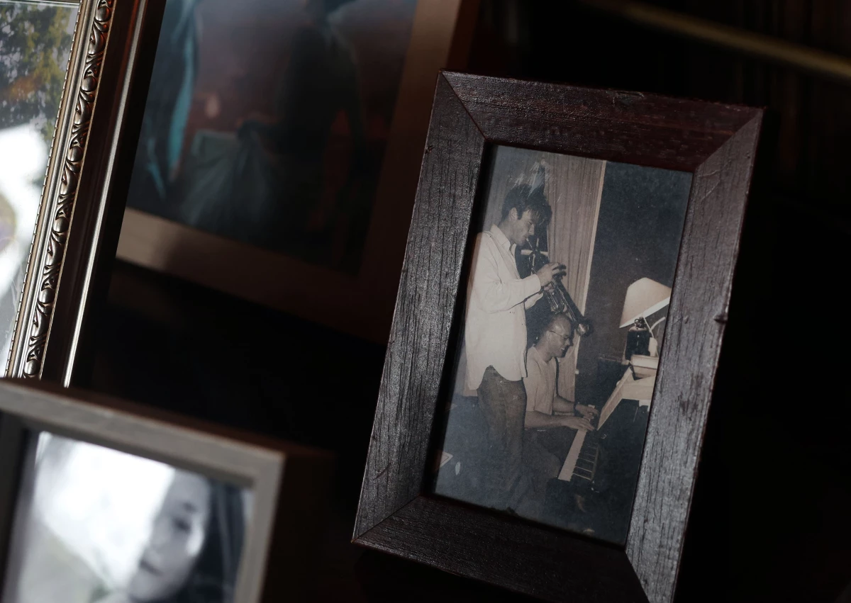 An old photograph of the younger days of aristocrat Charles Courtenay, 19th Earl of Devon, at his family seat of Powderham Castle in Devon, Britain.