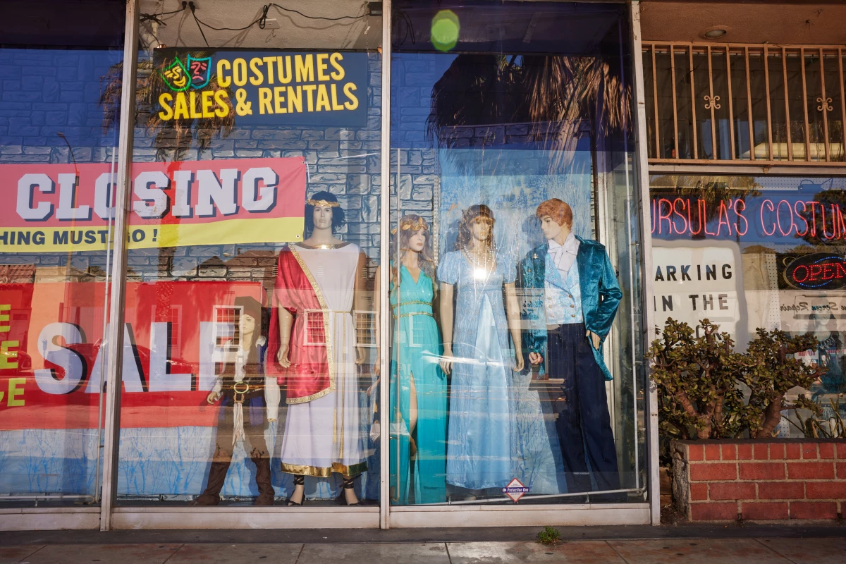 Every costume is now for sale as Boschet prepares to say goodbye to her shop.