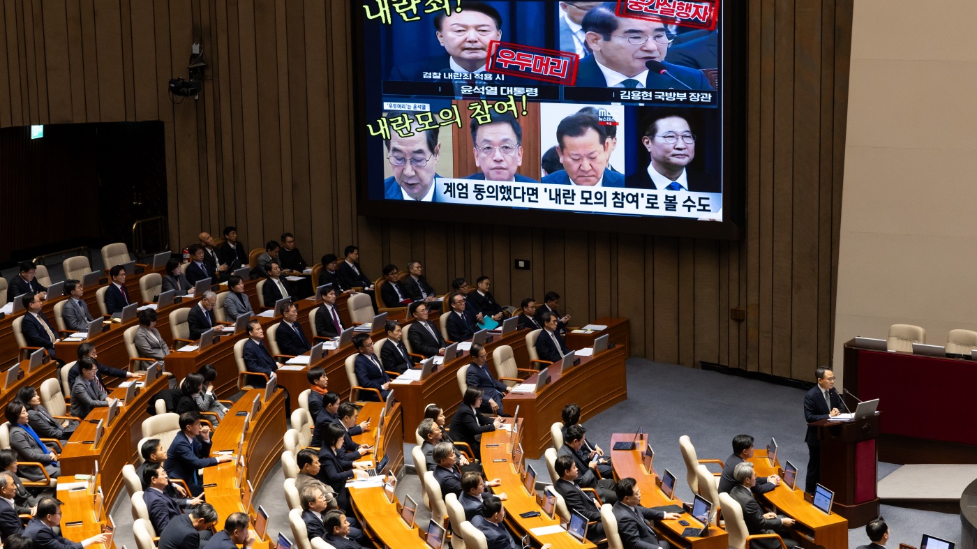 In South Korea, insurrection charges are closing in on the president : NPR In South Korea, insurrection charges are closing in on the president : NPR