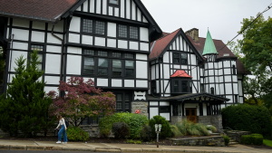 The Chi Phi fraternity house at Cornell University in Ithaca, N.Y., on Monday.