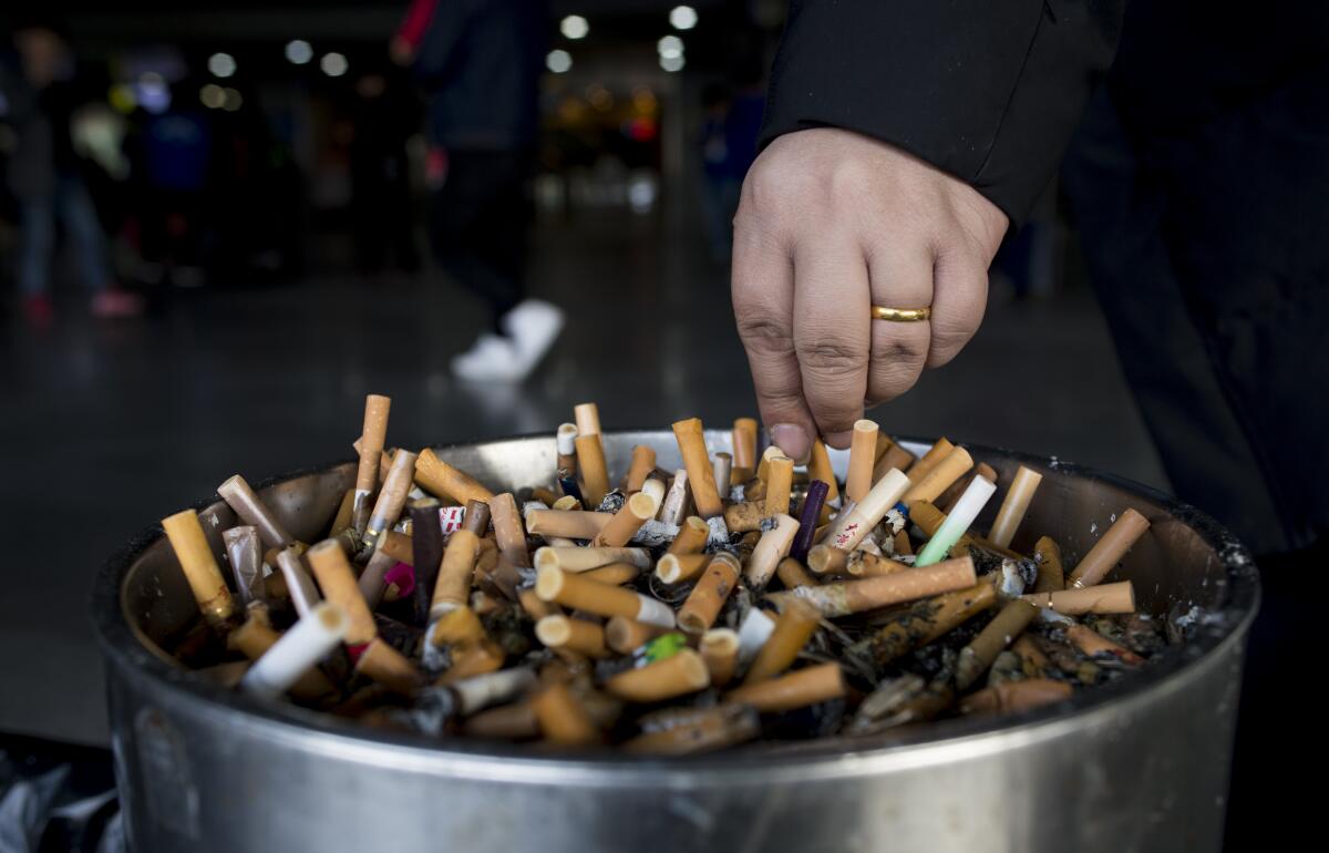 Despite public smoking bans in a number of Chinese cities, smoking is still a big thing — mainly among men.
