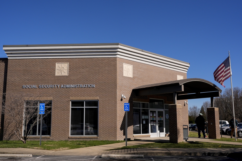 A Social Security Administration office is seen on March 6 in Nashville, Tenn. (AP)