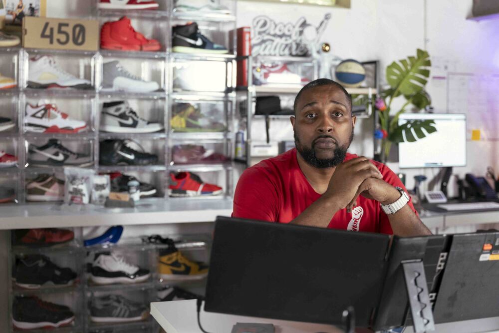 Richard Brown runs Proof Culture, a sneaker accessory company, out of his Ohio home. As a small importer, he's struggled to navigate toward tariff refunds.