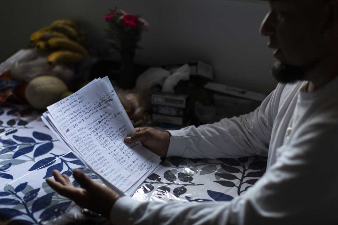 D.E.’s documentation of medicine taken, his seizures, and medical visits during his three months in detention.
