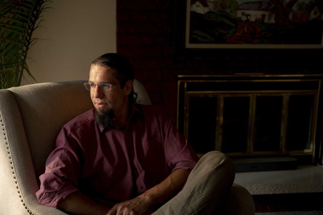 Bajun Mavalwalla II at his home in Spokane, Wash. on July 29, 2026. He awaits an appeals case after being convicted earlier this year on conspiracy charges after attending an ICE protest.