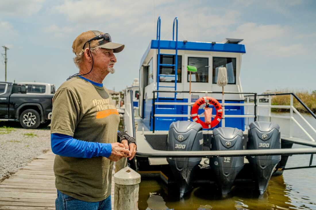 Acy Cooper is photographed at Myrtle Grove Marina during his lunch break on Friday, May 15, 2026.