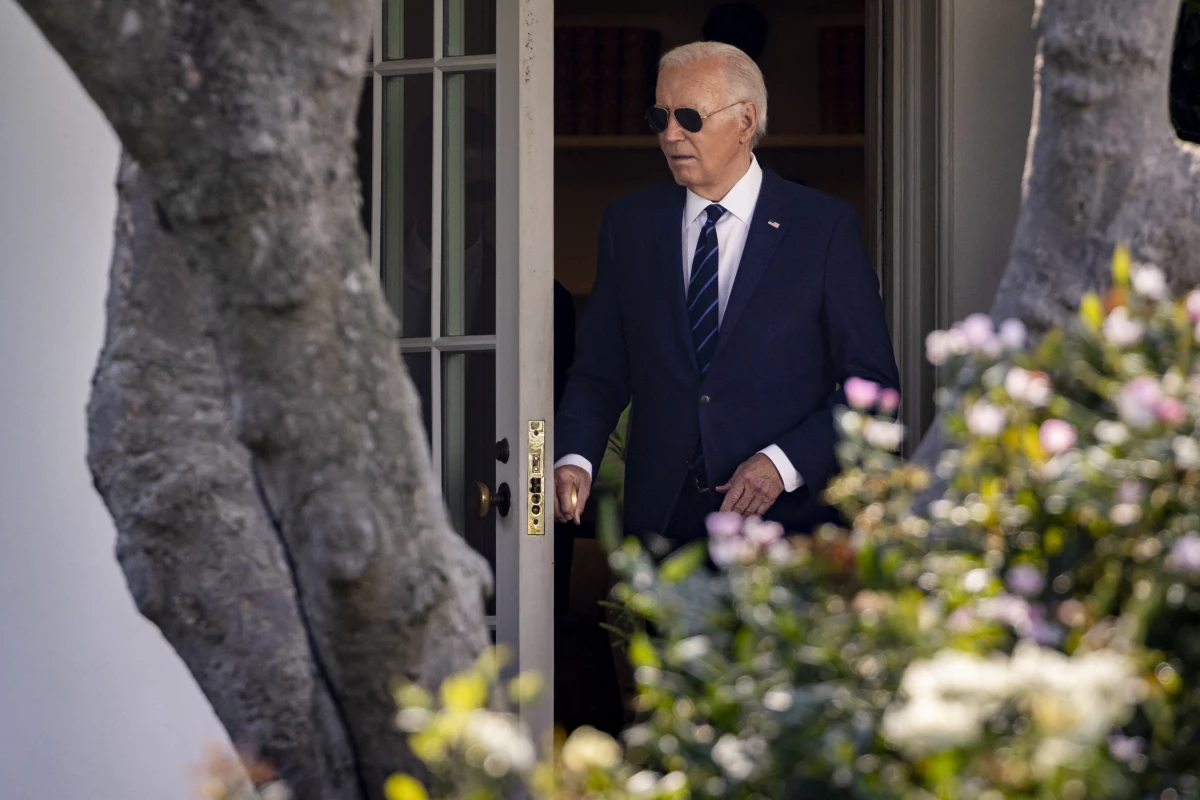 President Biden walks out of the Oval Office towards the South Lawn of the White House on July 15 as he left to campaign in Las Vegas.