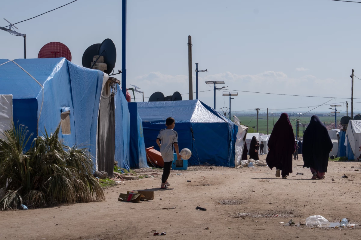 About 60% of the roughly 2,300 camp residents are children, according to Save the Children.