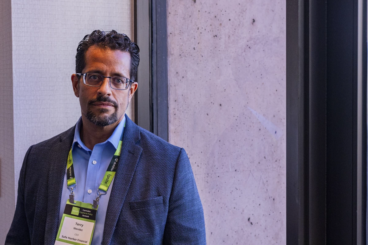 Terry Mendez is the CEO of Safe Harbor Financial, which provides banking services in the cannabis industry.