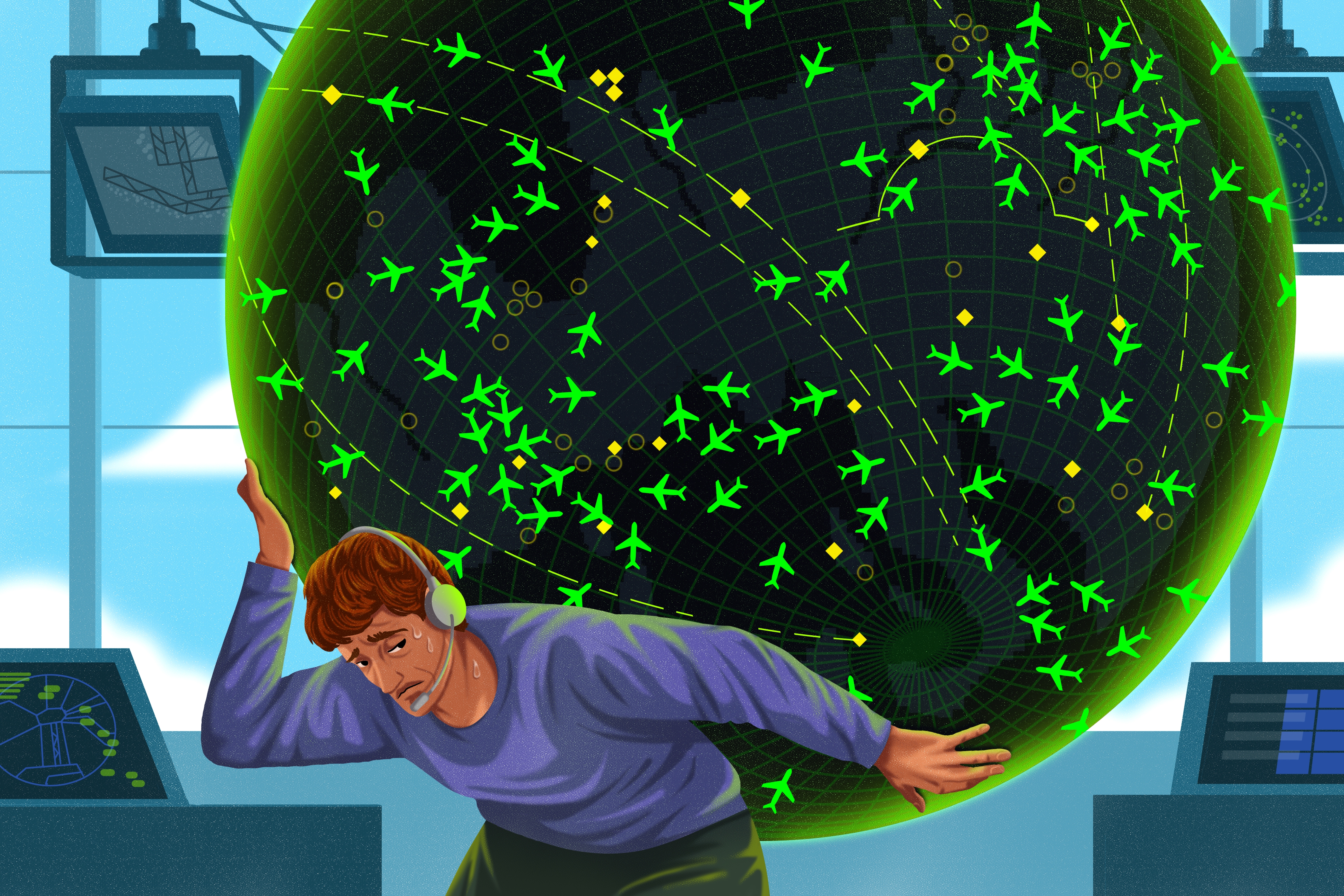 While air traffic controllers welcome an infusion of more than $12 billion to modernize their equipment, some controllers say they are under pressure due to other issues, such as grueling schedules, mandatory overtime and stagnating pay.