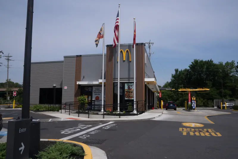 A McDonalds franchise in Morningside, MD.