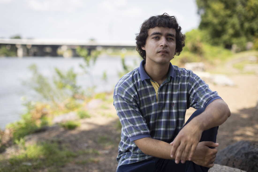 Tyrome Launderville, a disability rights activist who spent time in foster care as a child with disabilities, is pictured in Des Moines, Iowa, on Sept. 5, 2026. (Photo by Kathryn Gamble for NPR)