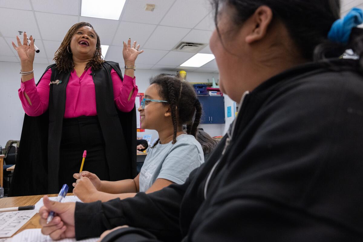Kenerson started the club after she realized students could not read her cursive handwriting on the board.