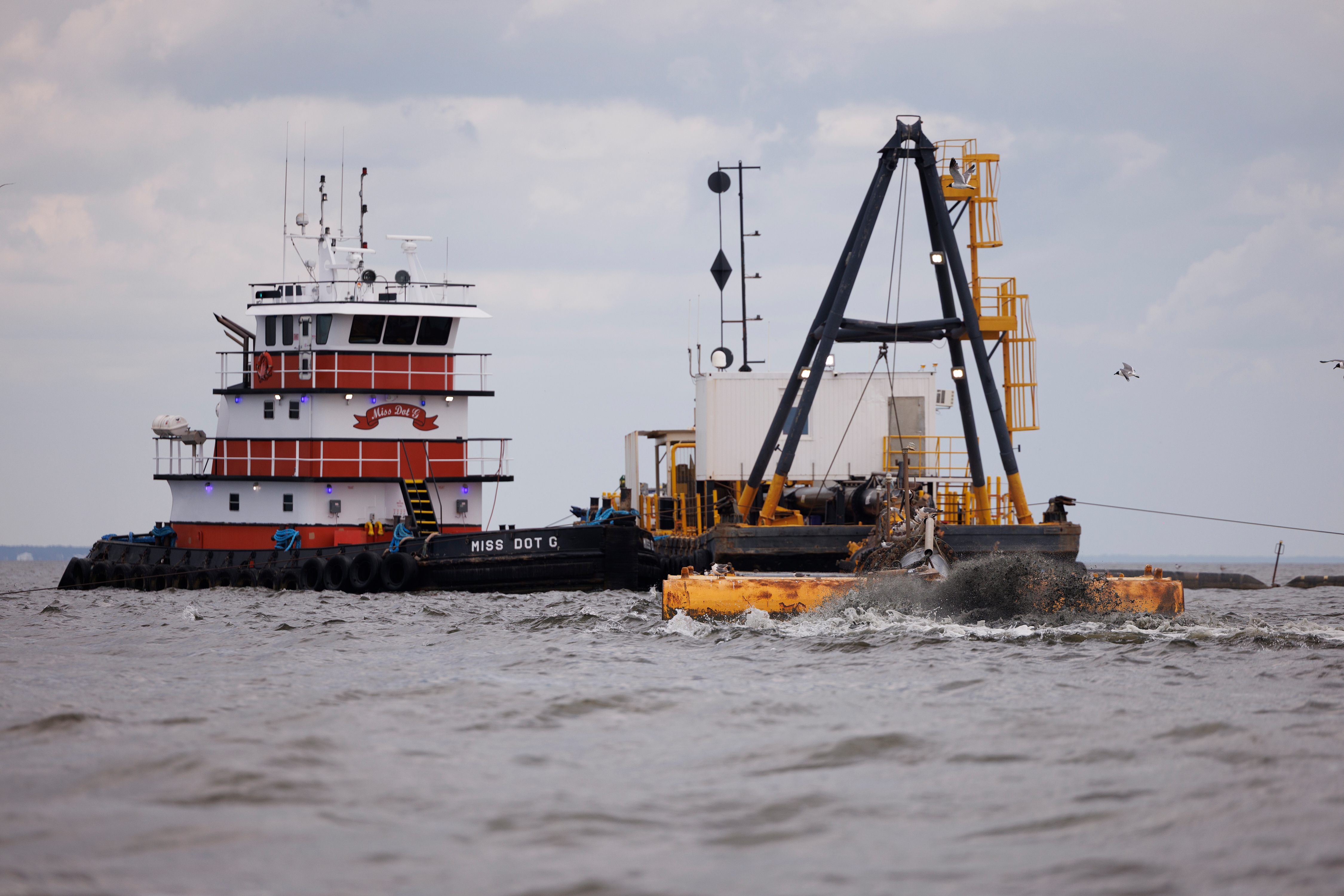 A federal project to dredge a ship channel in Alabama