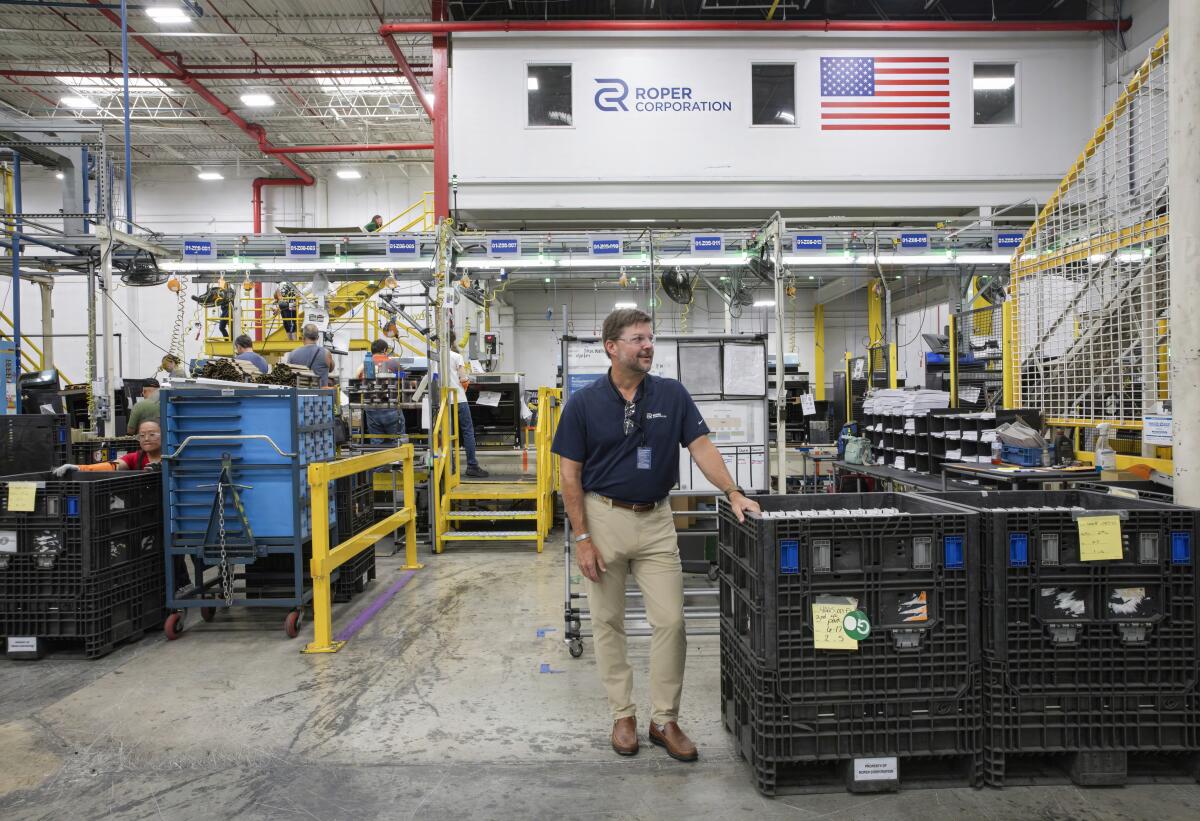 Tony Gabbert is the plant's director of manufacturing operations.
