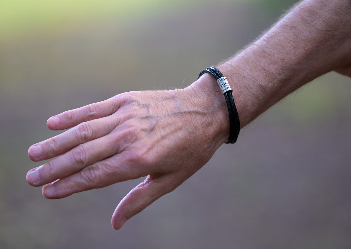 Place wears a bracelet with the names of his three born children, including Ingrid. Each year, he writes her birthday on the calendar.