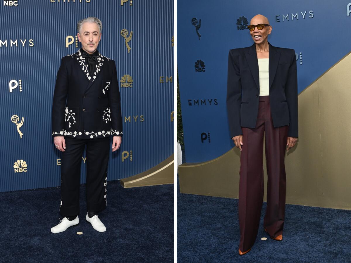 See the Emmys 2026 red carpet looks 5 Hosts and actors Alan Cumming (left) and RuPaul Charles attend the Emmy Awards
