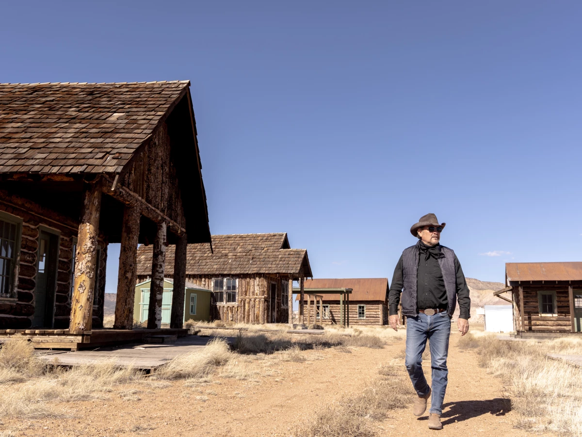 David Manazares photographed on the set of the movie Oppenheimer, located at Ghost Ranch near Abiquiu NM, on March 11, 2026.