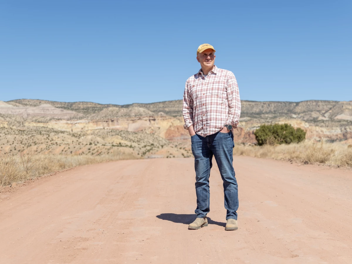 Ghost Ranch CEO David Evans photographed at Ghost Ranch near Abiquiu, New Mexico, on March 11, 2026.