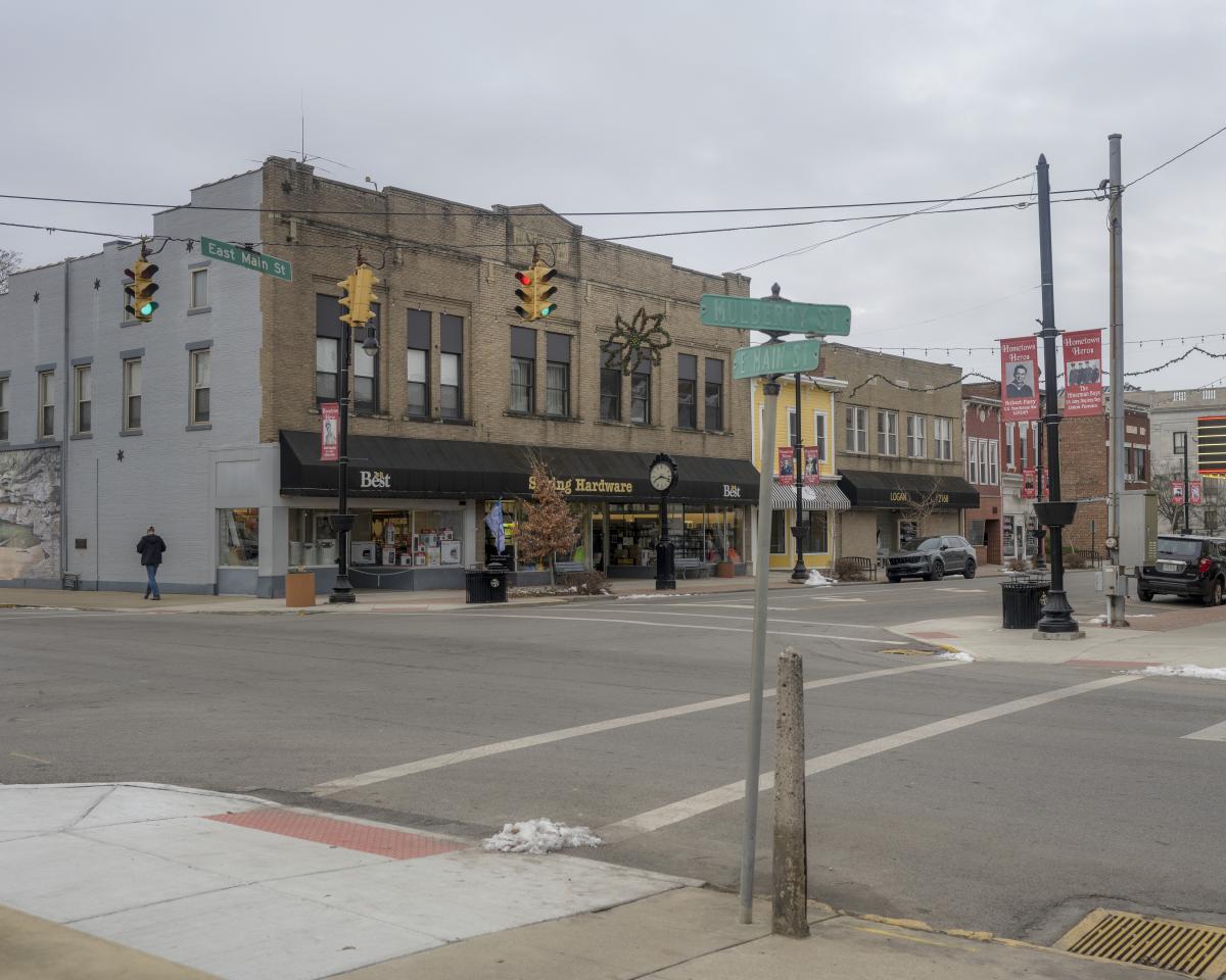 East Main Street in Logan, a small town in southeast Appalachian Ohio.