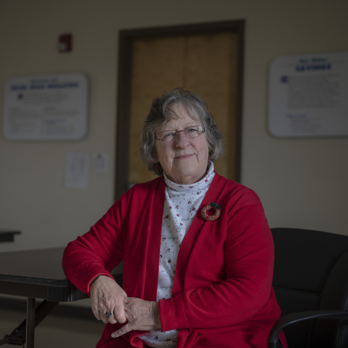 Diana Eads, 74, visits with elderly people as part of the AmeriCorps seniors program. When a funding cut threatened her small stipend for gas money, she told an 88-year-old woman who lives far away that she would keep visiting no matter what.