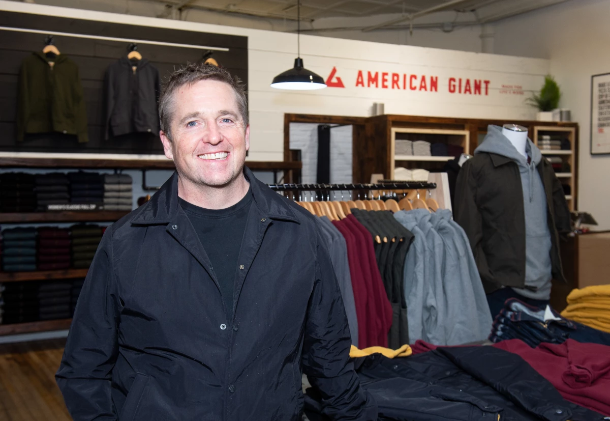 Bayard Winthrop of American Giant store in Soho, photographed on November 15, 2018.