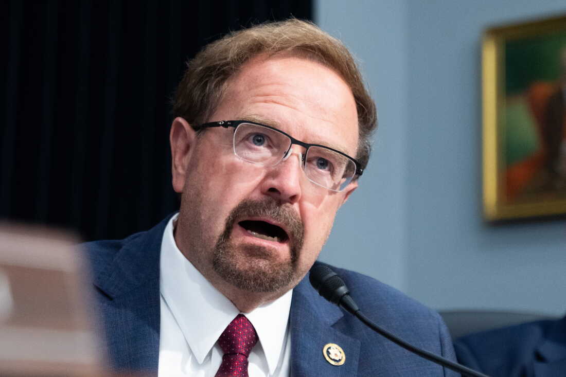 Rep. Chuck Edwards, R-N.C., speaks during a House hearing on June 2, 2026. Edwards was investigated by the House Ethics Committee over allegations he sexually harassed members of his staff.
