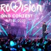 FILE - JJ, from Austria, stands on the stage with his trophy after winning the Grand Final of the 69th Eurovision Song Contest in Basel, Switzerland, May 18, 2025.
