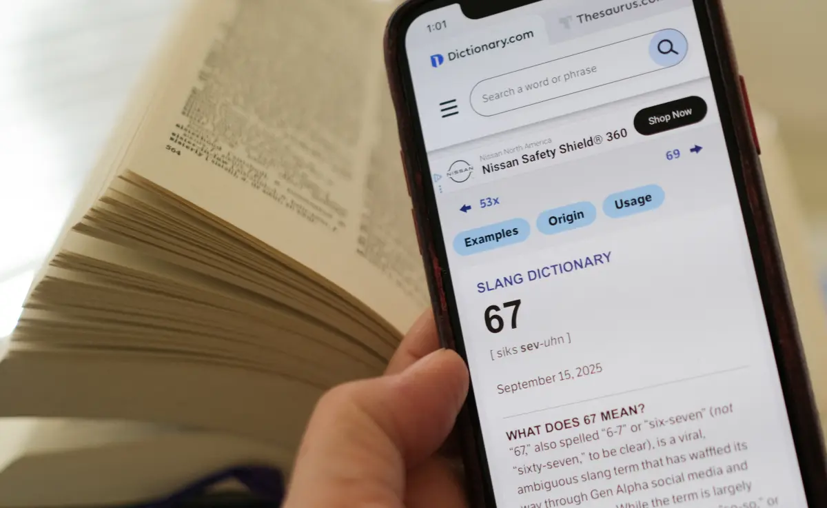 No Dictionary What does '67' mean? Dictionary.com's 2025 word of the year has no ...