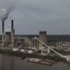 The Gen. James Gavin Power Plant, a coal-fired power plant, operates Monday, April 14, 2025, in Cheshire, Ohio.