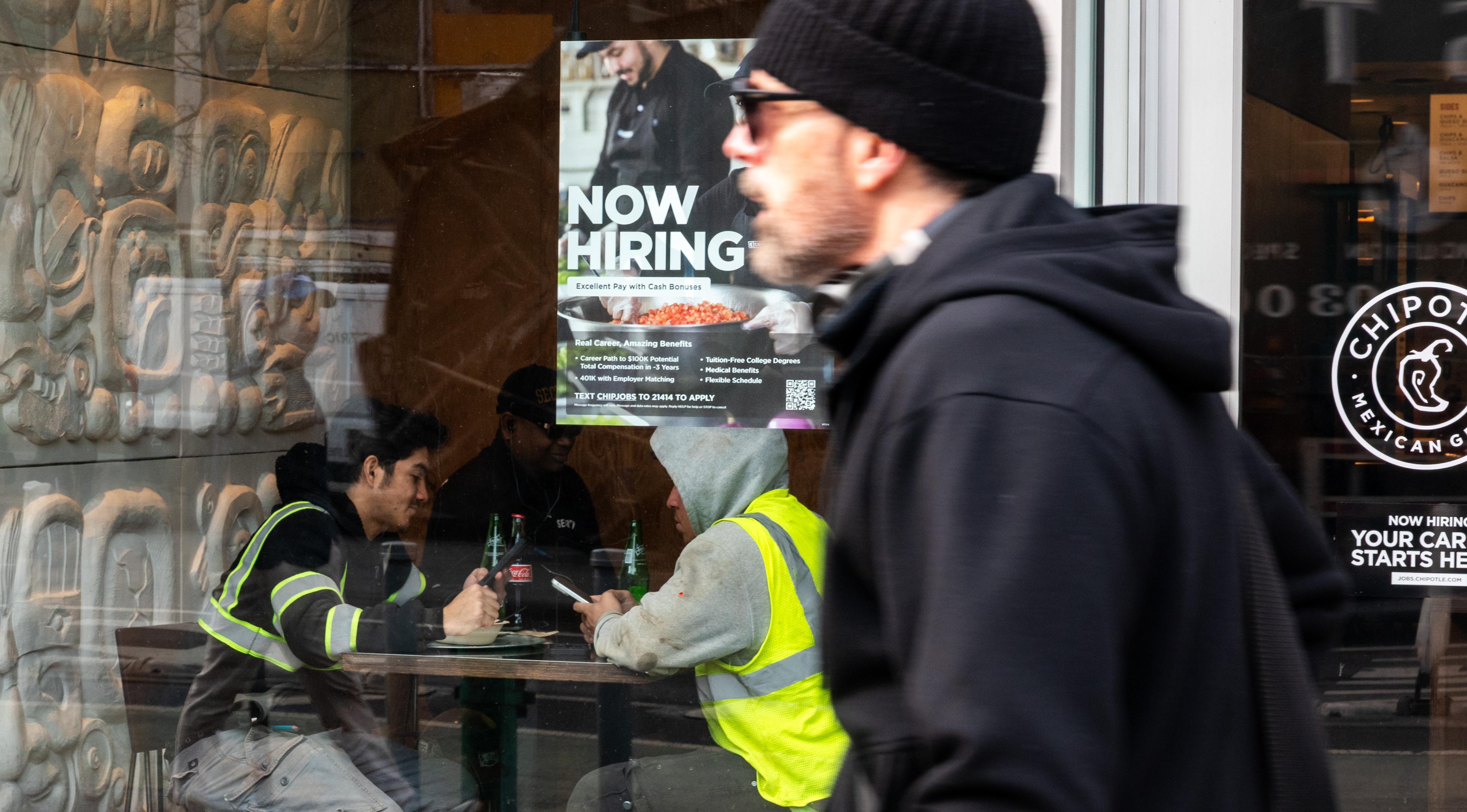 The job market thawed somewhat last month as U.S. employers added 130,000 jobs. The unemployment rate dipped to 4.3%.