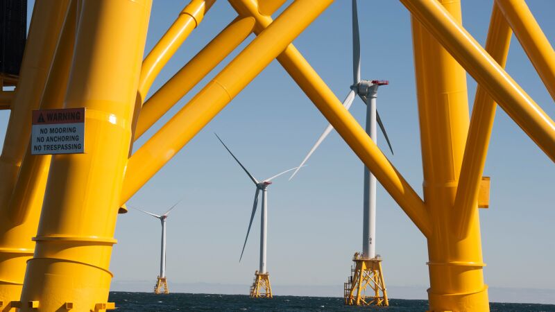 Wind turbines off the coast of Rhode Island. Supporters say offshore wind projects are a valuable resource for meeting rising power demand and ensuring electric reliability.
