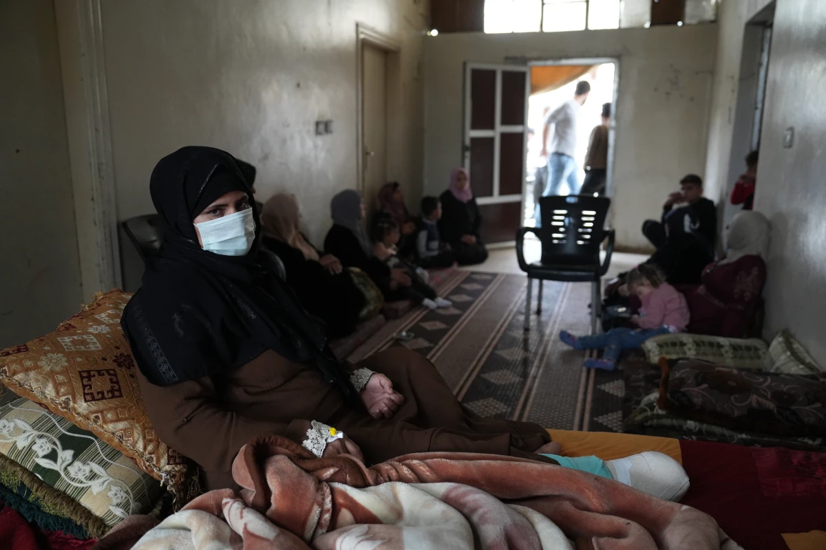 Aza Mohamed, 40, a mother of six, lost her leg below the knee to an Israeli artillery shell during a March 25 attack.