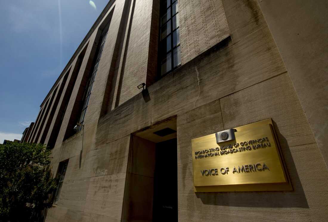 The Voice of America building stands in Washington, D.C.