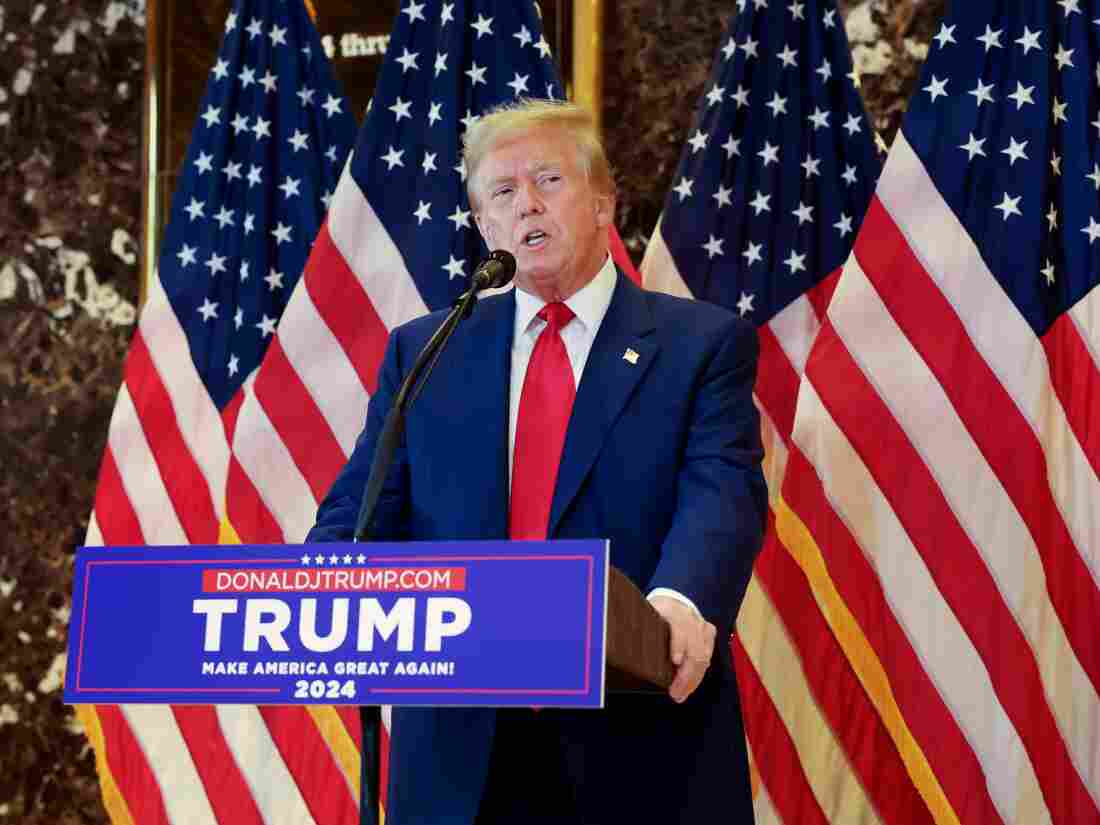 Former U.S. President Donald Trump holds a press conference following the verdict in his hush-money trial at Trump Tower on May 31, 2024 in New York City.