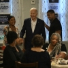 President Biden greets supporters and volunteers during a campaign event at Mary Mac's Tea Room in Atlanta on May 18.