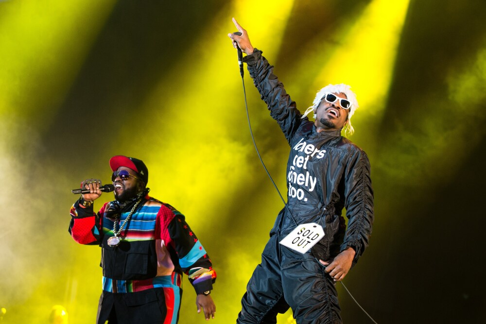 Outkast, the Atlanta hip-hop duo that was a major force in bringing attention to Southern rap in the mid-1990s (seen here performing in Oslo in 2014), will be included in the 2025 class of the Rock & Roll Hall of Fame. (Getty Images)
