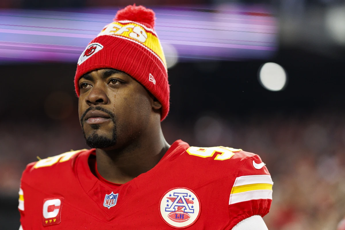 During Chiefs games, defensive tackle Chris Jones is a six-foot-six, 310-pound wrecking ball. But he's become known for showing a softer side during performances of the national anthem.
