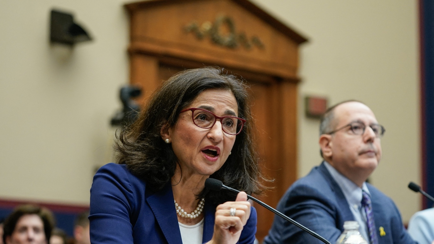 Columbia University President Minouche Shafik resigns : NPR Columbia University President Minouche Shafik resigns : NPR