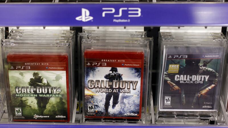 Three versions of Activision's Call Of Duty games are seen on sale at a Best Buy store in Mountain View, Calif., on Aug. 3, 2011. Vince Zampella, one of the creators behind the best-selling video games, has died at age 55.