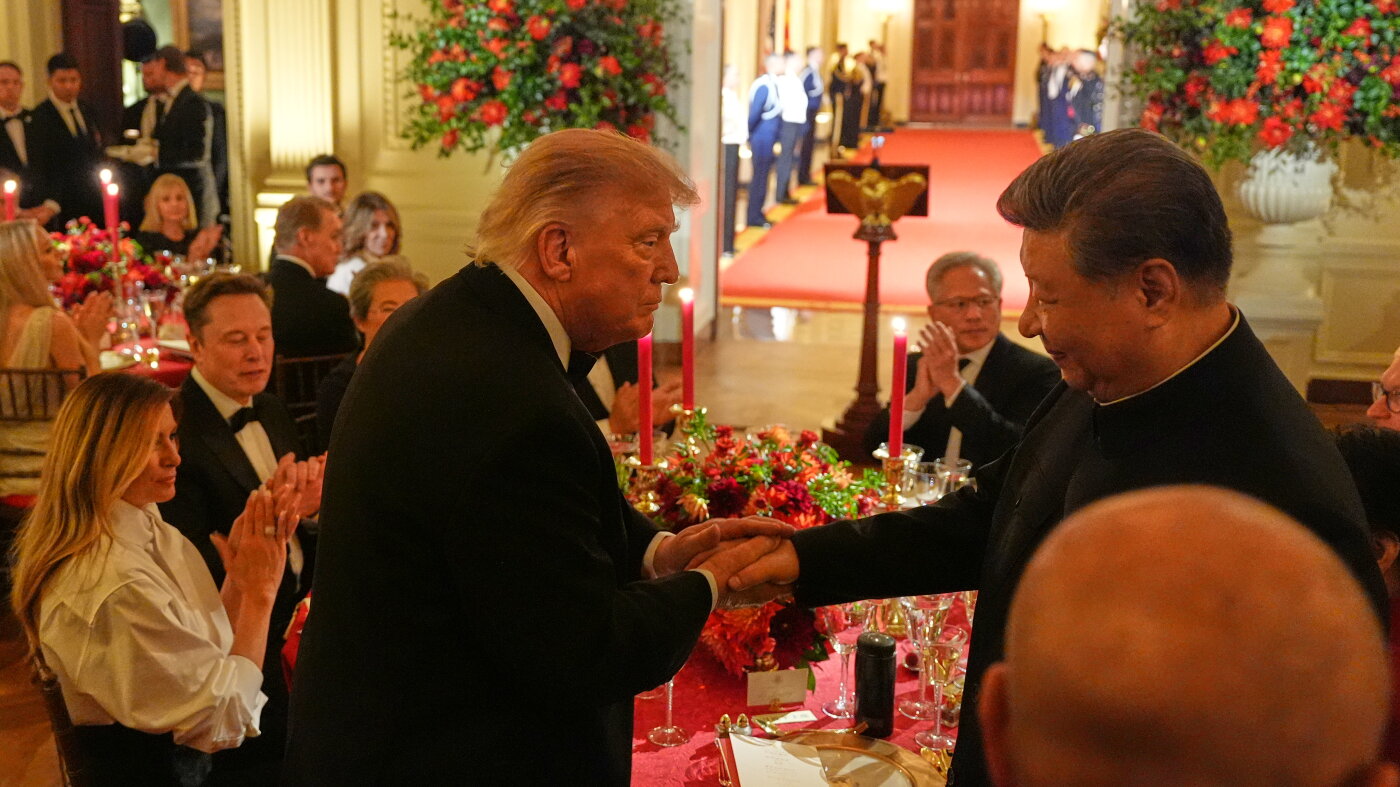 Trump's state dinner for Xi features sea bass and a long list of tech titans
