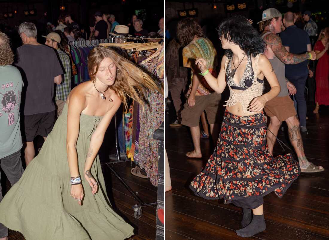 Attendees danced to Mason's Children's performance. On Thursday night, June 4th, Grateful Dead fans young and old gathered at Brooklyn Bowl in Williamsburg for a screening of Summer Tour, a documentary about the dead head scene by Mischa Richter. The event featured opening remarks by Richter and Chloe Sevigny and a performance by cover band Mason's Children.