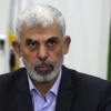 Hamas' Yahya Sinwar chairs a meeting with leaders of Palestinian factions at his office in Gaza City, April 13, 2022.