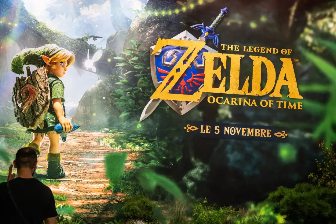 An Ocarina of Time ad at Paris Games Week PGW