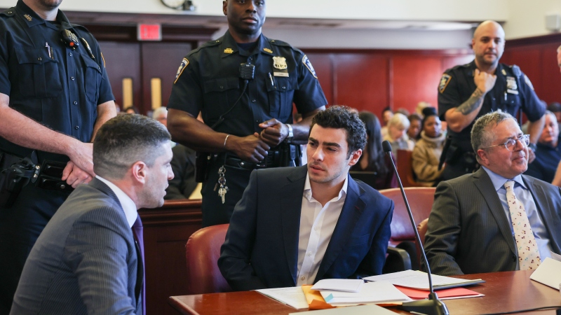 FILE - Luigi Mangione appears in Manhattan Criminal Court for an evidence hearing, Dec. 18, 2025, in New York.