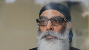 Sikh activist Gurpatwant Singh Pannun stands for a photograph in New York City, U.S., October 25, 2024.