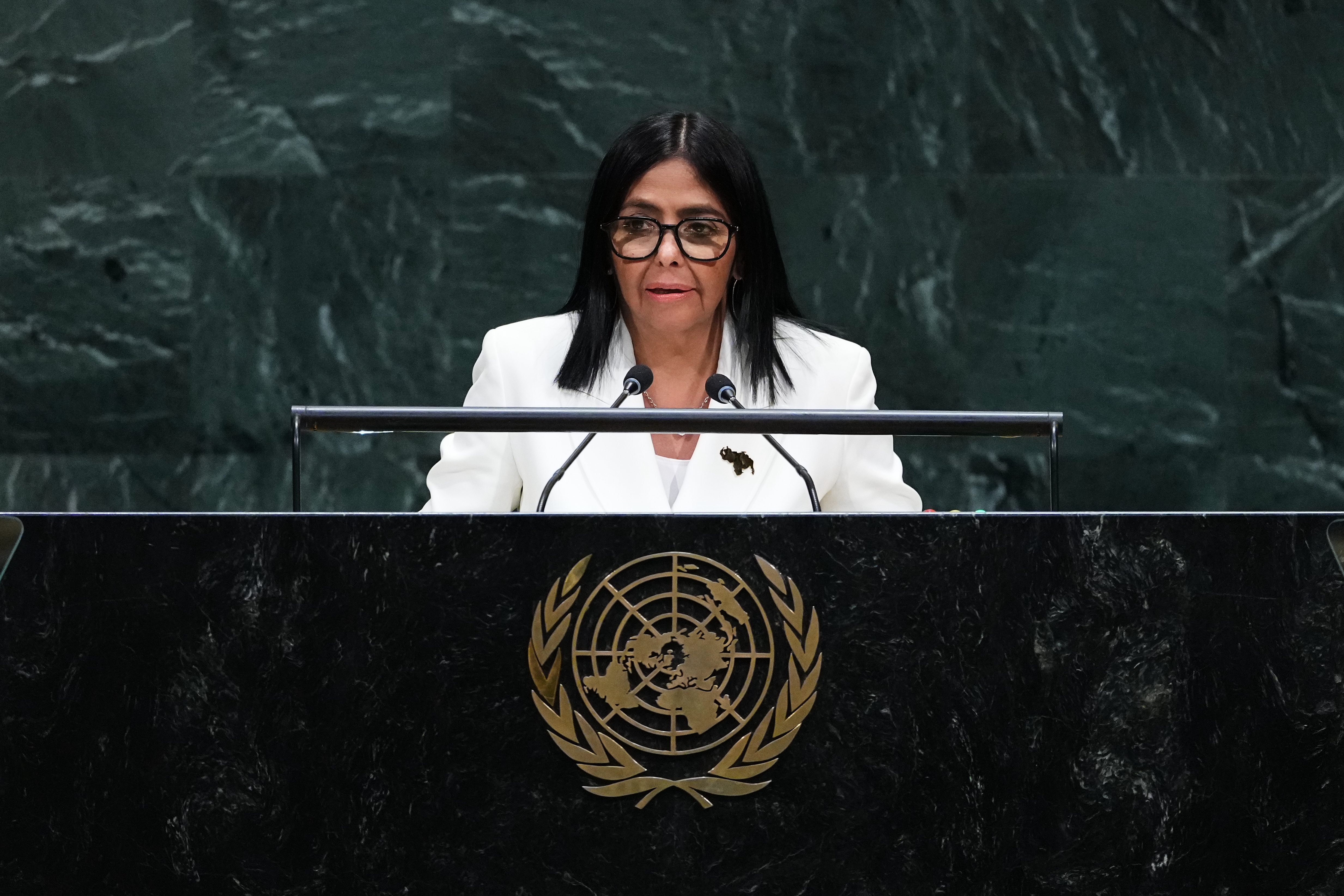 Venezuela's acting leader promises elections at the 'right moment'