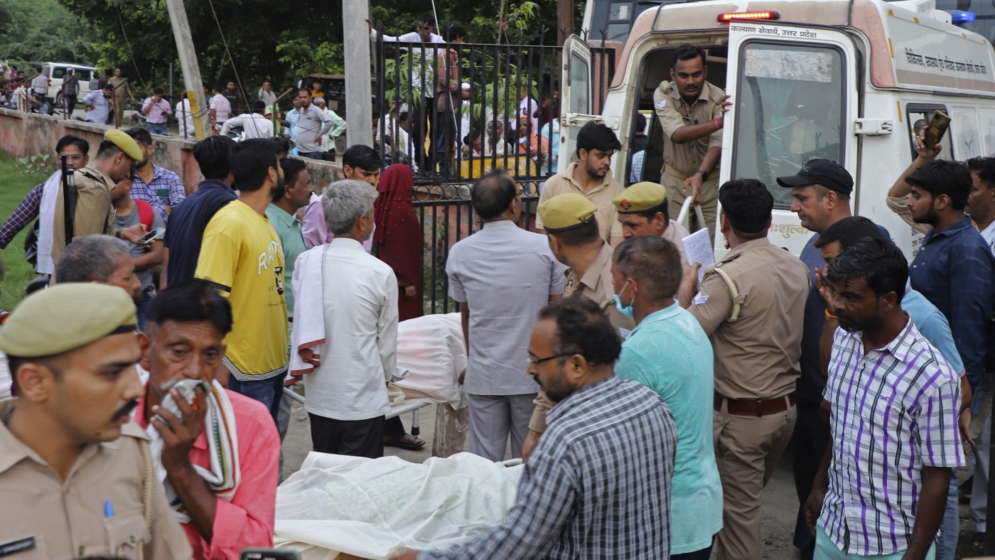 In India, a stampede at a religious event kills 116 people : NPR In India, a stampede at a religious event kills 116 people : NPR