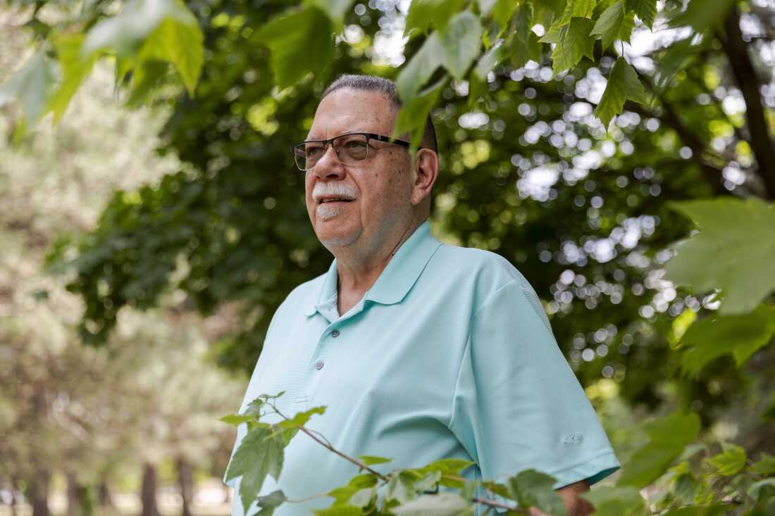 Joel Rutherford, a U.S. Air Force veteran, community activist, and chair emeritus of the Official Democratic Black Caucus of Macomb County on July 31, 2026 in Warren, Mich. He plans to vote for Abdul El-Sayed for Senate in the upcoming election.